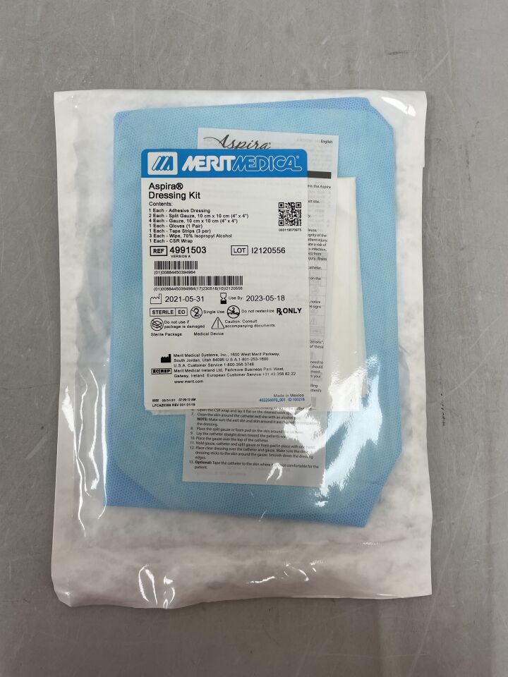 4991503 - MERIT MEDICAL - Aspira Dressing Kit, (EA) - ( Expiry Date: 2023-05-18 )