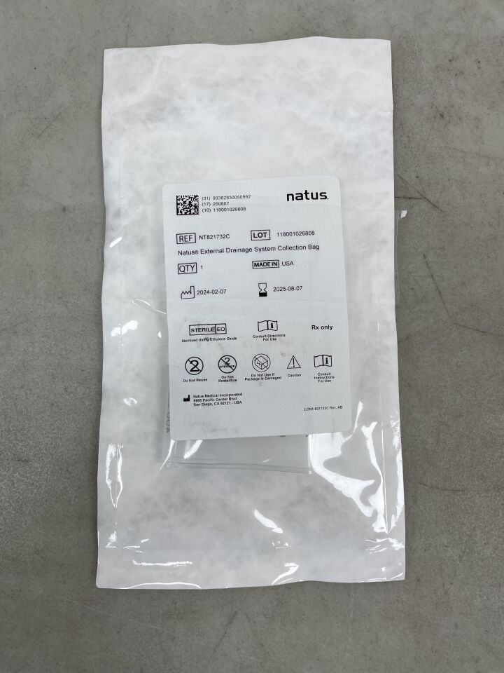 NT821732C - NATUS - External Drainage System Collection Bag, () - ( Expiry Date: 2025-08-07 )