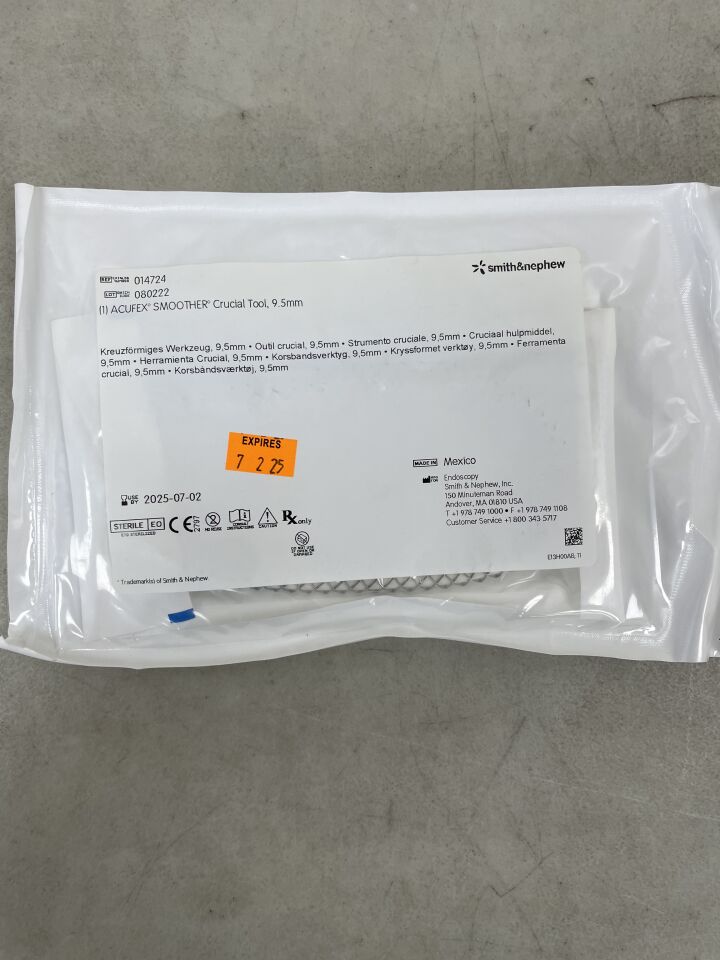 14724 - SMITH & NEPHEW - Acufex Smoother Crucial Tool, 9.5mm, (EA) - ( Expiry Date: 2024-07-02 )