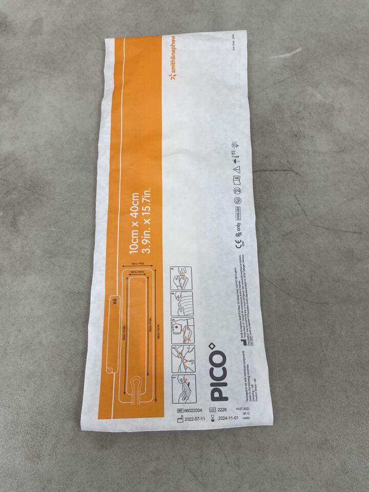 66022004-D - SMITH & NEPHEW - PICO 7 NPWT Dressing, 10cm x 40cm (Dressing Only) - Negative Pressure Wound Therapy, NPWT, (EA)