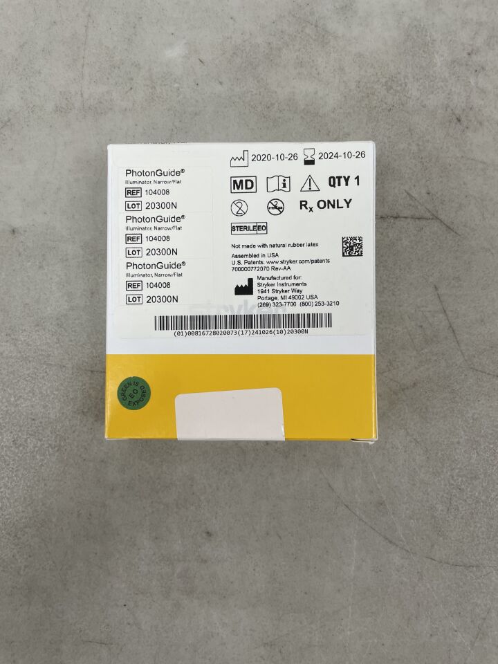 104008 - STRYKER - invuity photonguide illuminator, narrow/flat, (BX/1) - ( Expiry Date: 2024-10-26 )