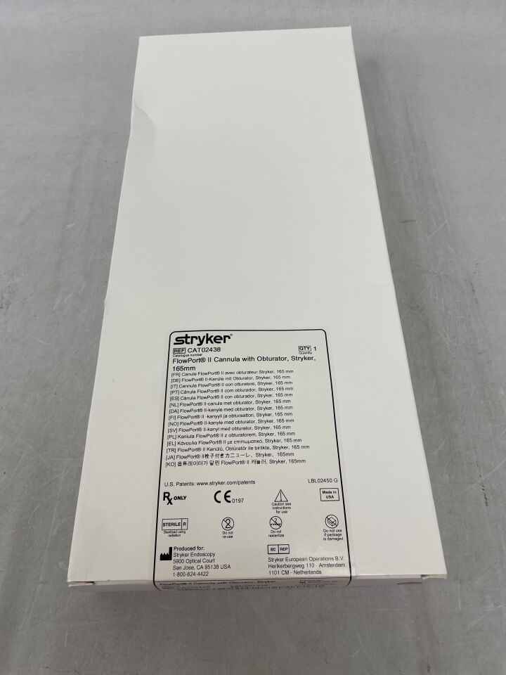 CAT02438 - STRYKER - Flowport II Cannula with Obturator, 165mm, (BX/1) - ( Expiry Date: 2025-03-30 )