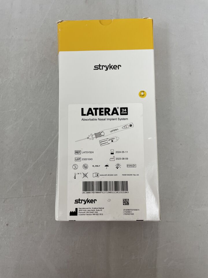 LATSYS24 - STRYKER - Latera Absorbable Nasal Implant System, 24mm, (BX/1) - ( Expiry Date: 2024-05-11 )