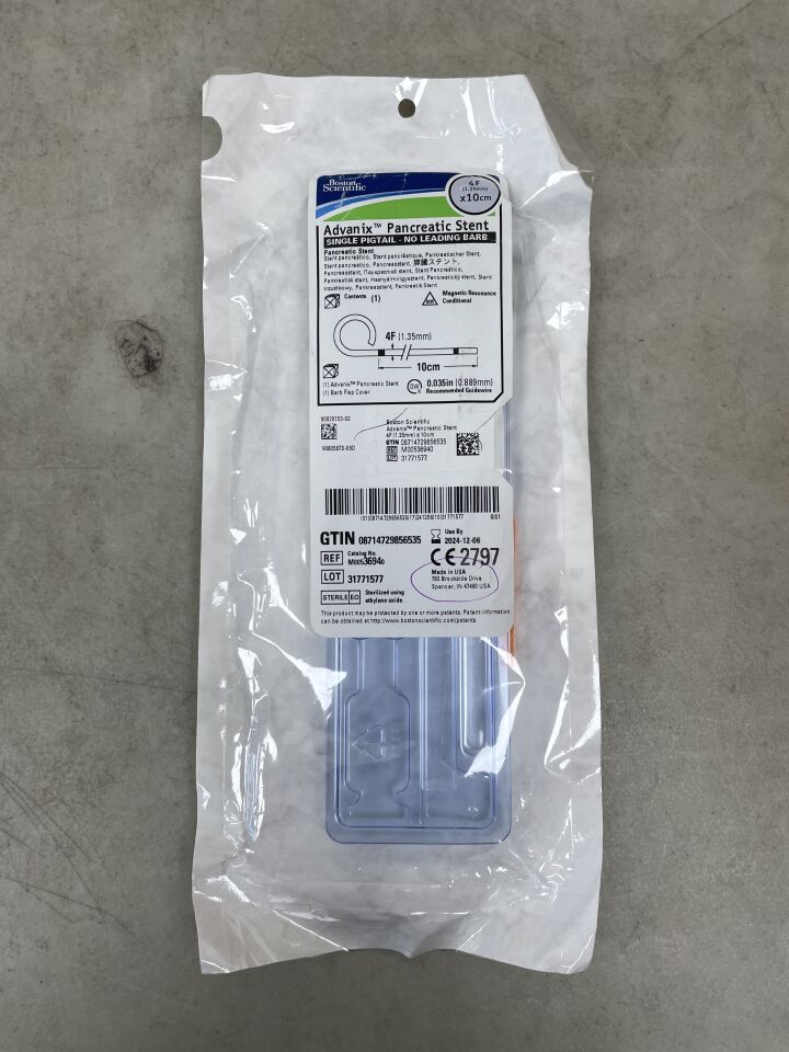3694 - BOSTON SCIENTIFIC - ADVANIX PANC STENT PIGTAIL, 4F x 10cm, (EA) - ( Expiry Date: 2024-12-06 )