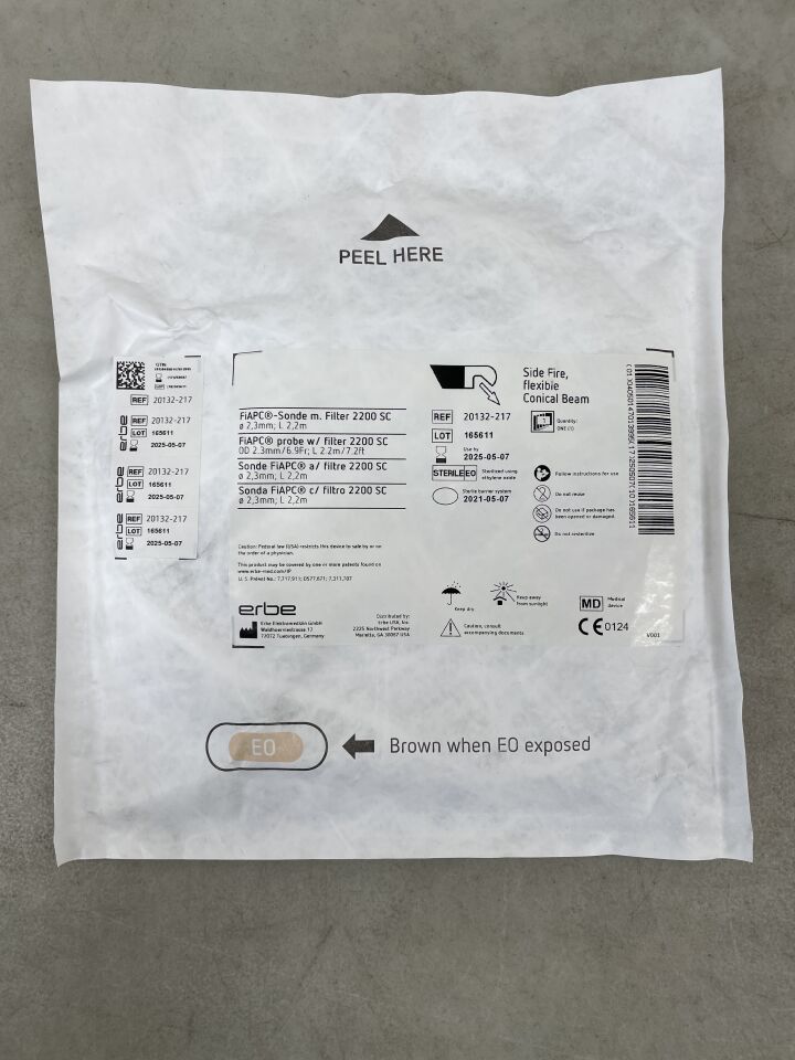 20132-217 - ERBE - 6.9F FiAPC Probe w/Filter 2200 SC, Side Fire, Flexible, Conical Beam, (EA) - ( Expiry Date: 2025-05-07 )