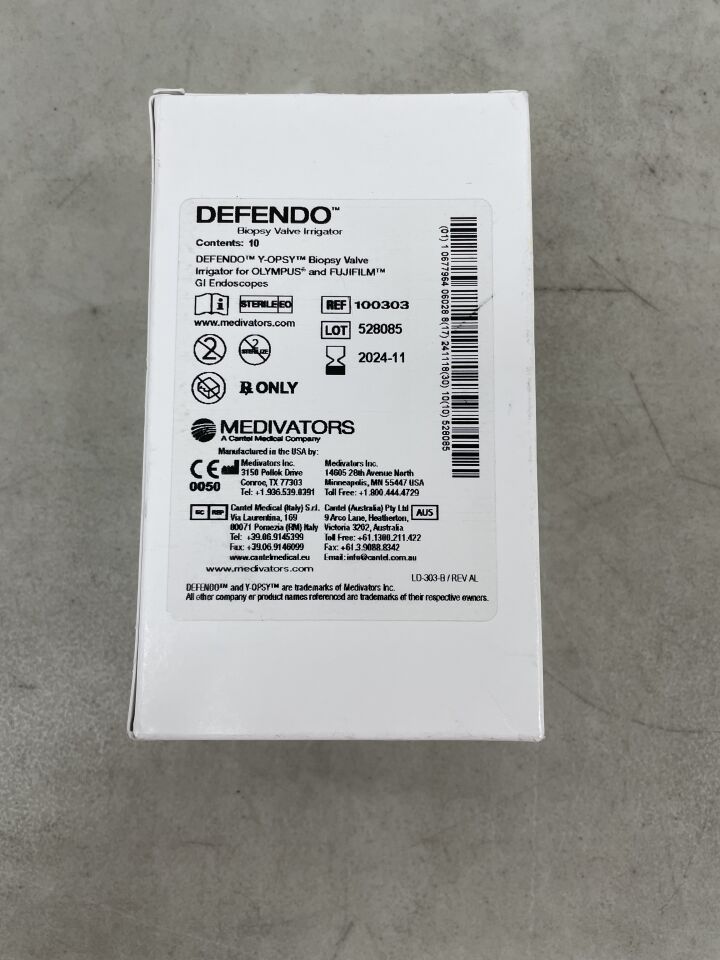 100303 - MEDIVATORS - Defendo Y-OPSY Biopsy Valve Irrigator for Olympus & Fujifilm, () - ( Expiry Date: 2024-11-18 )