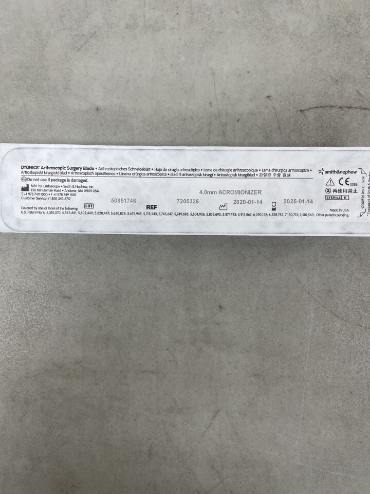 7205326 - SMITH & NEPHEW - Dyonics 4.0mm Acromionizer Burr, (EA)
