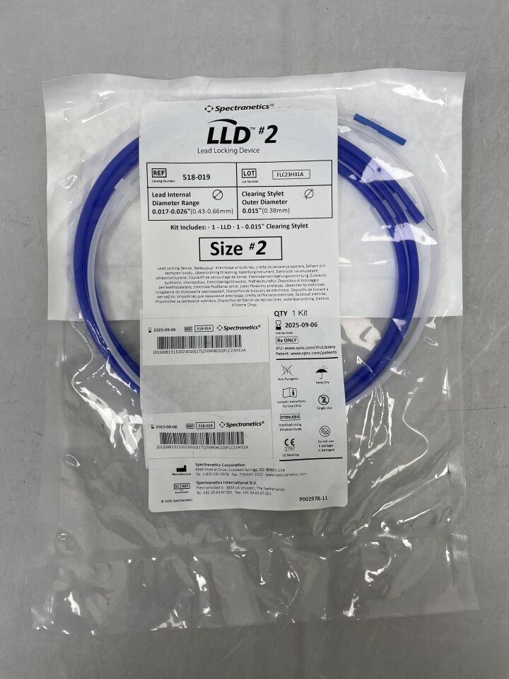 518-019 - SPECTRANETICS - Spectranetics Single-Use Lead Locking Device, Size #2, 0.017 to 0.026 in. Locking Range Diameter, (EA) - ( Expiry Date: 2025-09-06 )