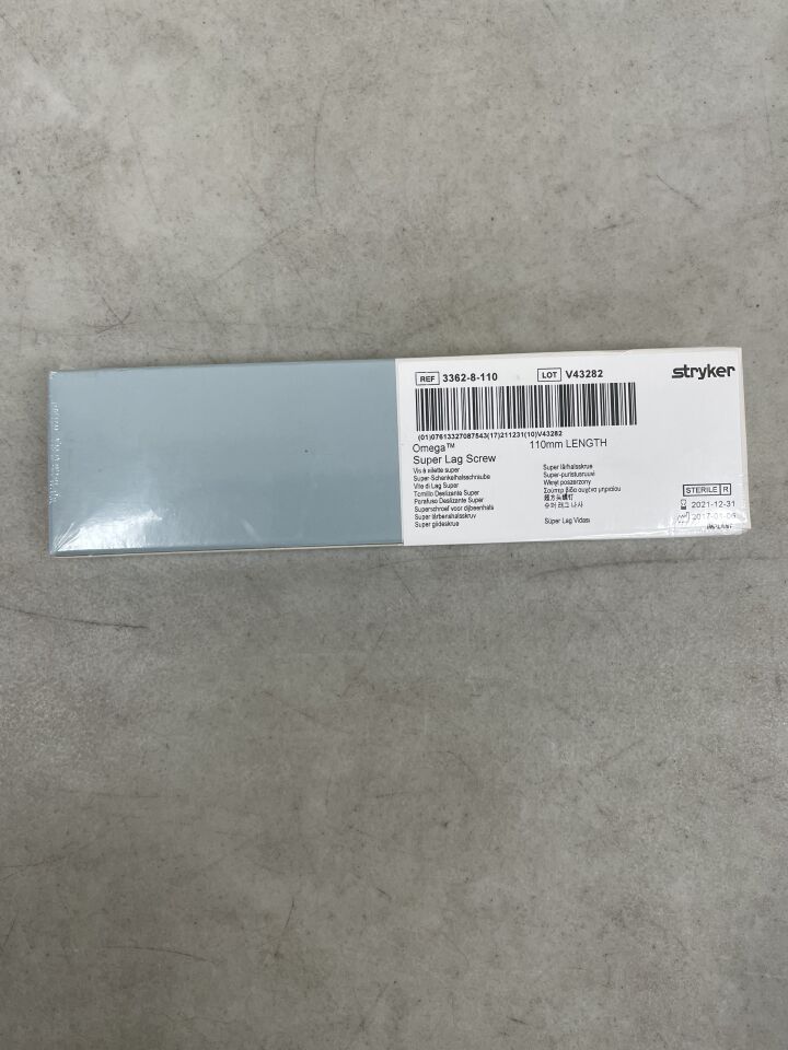 3362-8-110 - STRYKER - Omega Super Lag Screw, 110mm, (BX/1) - ( Expiry Date: 2021-12-31 )