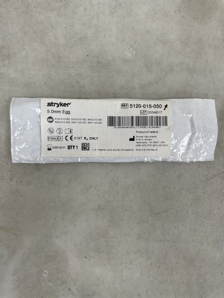 5120-015-050 - STRYKER - 5.0mm Egg Bur, (EA) - ( Expiry Date: 2025-02-01 )