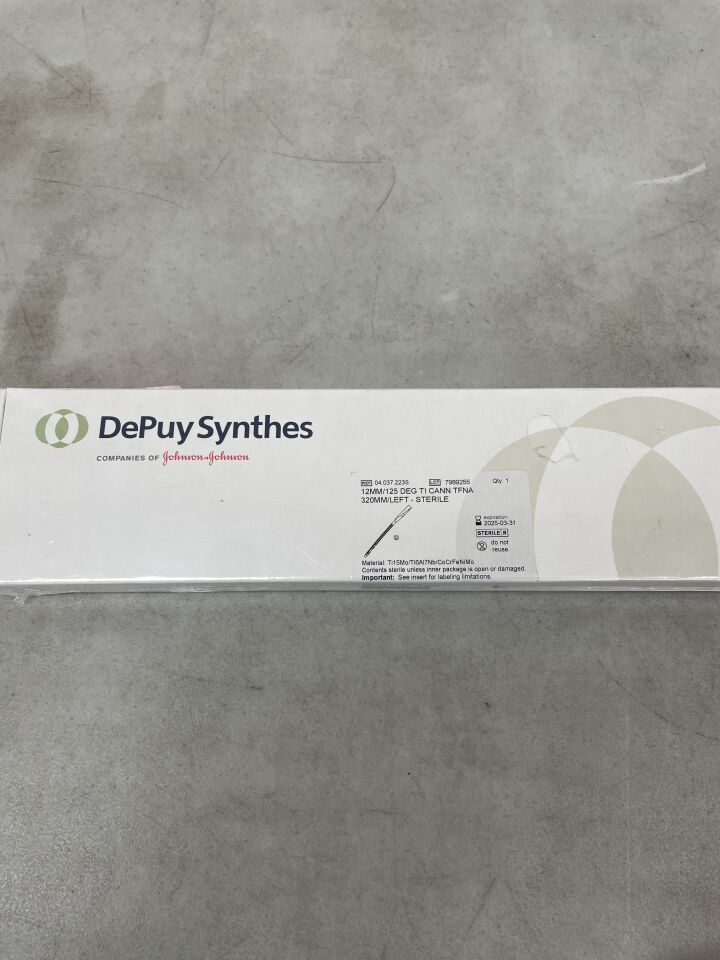 04.037.223S - SYNTHES - 12mm/125 deg ti cann tfna 320mm/left, (BX/1) - ( Expiry Date: 2025-03-31 )