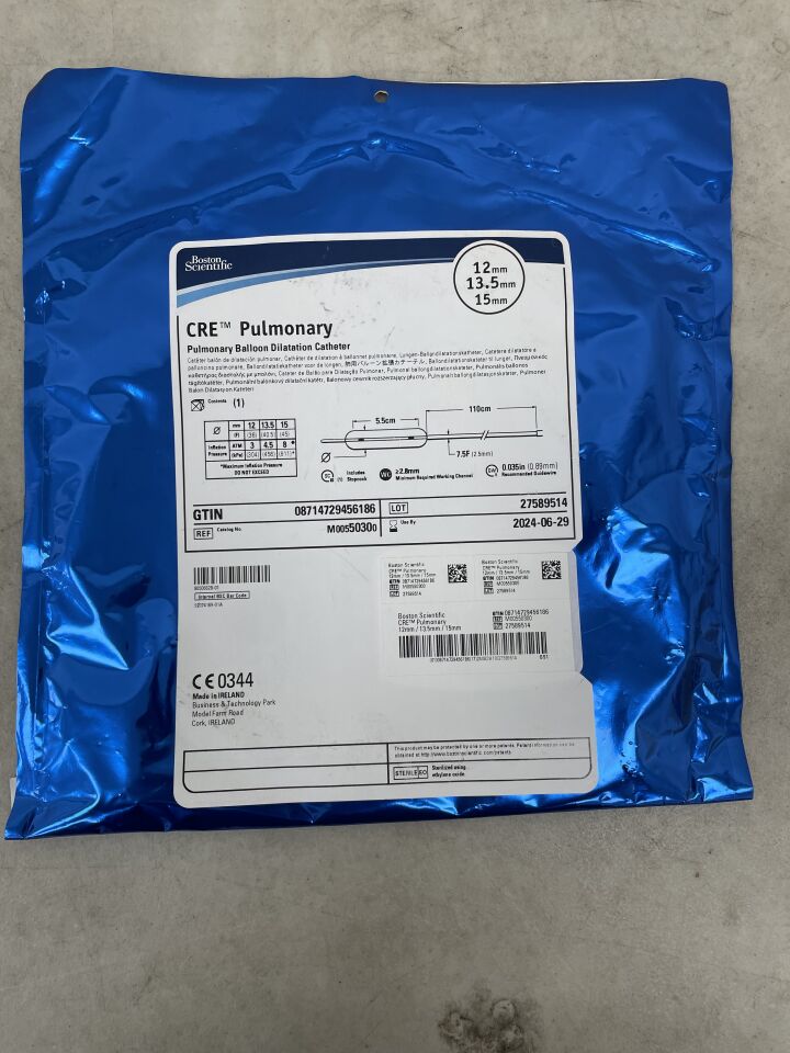 5030 - BOSTON SCIENTIFIC - CRE Pulmonary Balloon Dilatation Catheter - 12mm x 13.5mm x 15mm, (EA) - ( Expiry Date: 2024-06-29 )