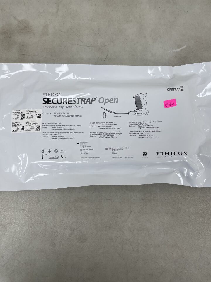 OPSTRAP20 - ETHICON - Securestrap Open Absorbable Strap Fixation Device, 5 mm Size, 20 Absorbable Straps, () - ( Expiry Date: 2025-09-30 )