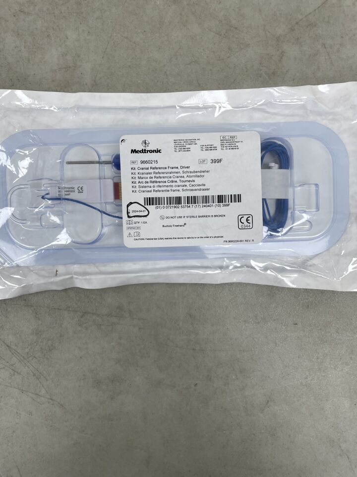 9660215 - MEDTRONIC - Cranial Reference Frame, Driver, Kit, (EA) - ( Expiry Date: 2024-04-01 )