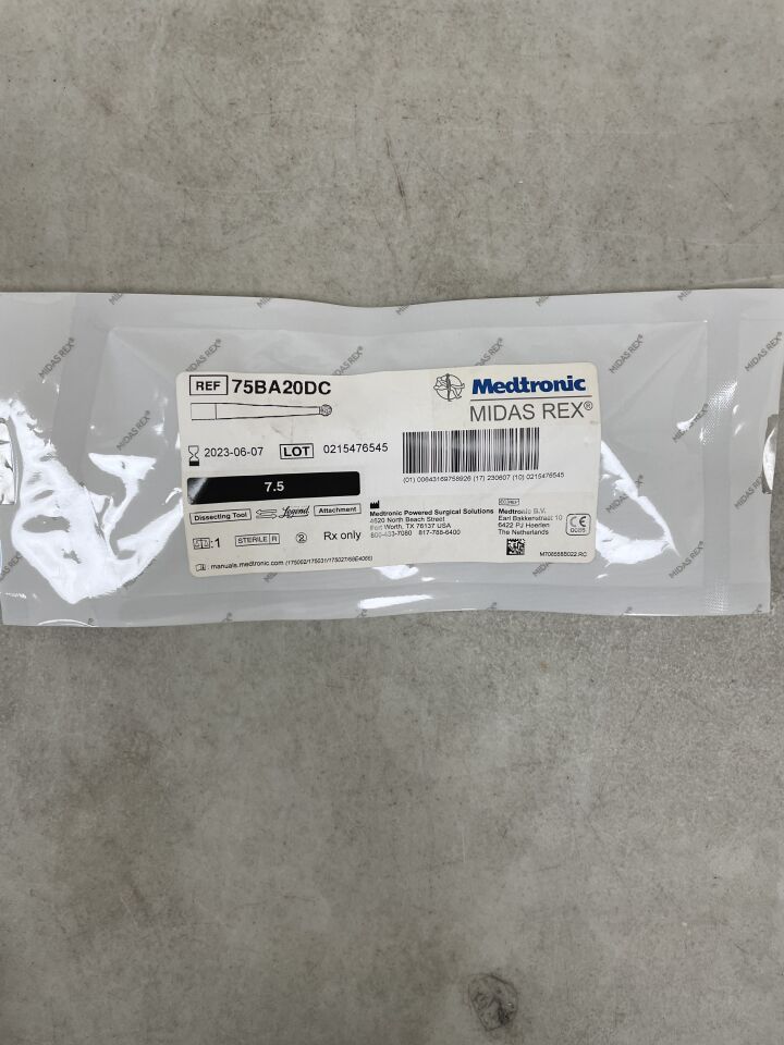 75BA20DC - MEDTRONIC - Midas Rex Legend, Ball Diamond Coarse 7.5cm, 2mm, (EA) - ( Expiry Date: 2023-06-07 )