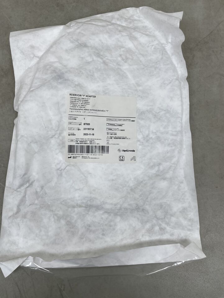 BT920 - MEDTRONIC - Reservoir "Y" Adapter, (EA) - ( Expiry Date: 2023-11-18 )