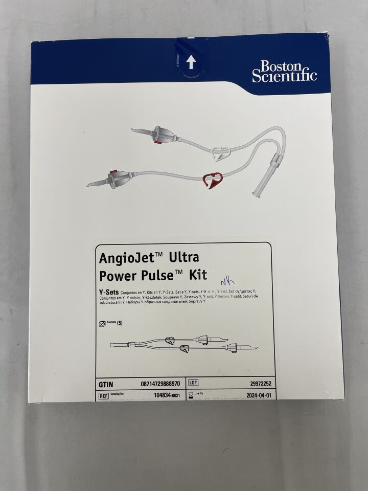 104834 - BOSTON SCIENTIFIC - AngioJet Ultra Power Pulse Kit, (BX/5) - ( Expiry Date: 2024-10-27 )