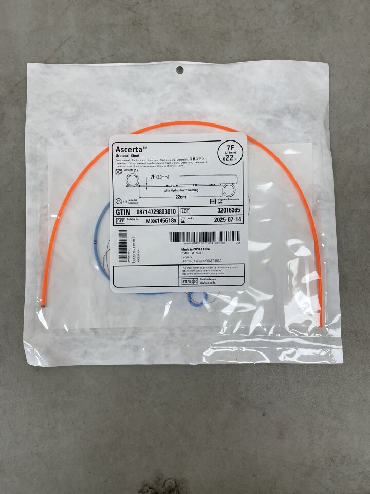 145618 - BOSTON SCIENTIFIC - Ascerta Ureteral Stent, 7F x 22cm, (EA) - ( Expiry Date: 2025-07-14 )
