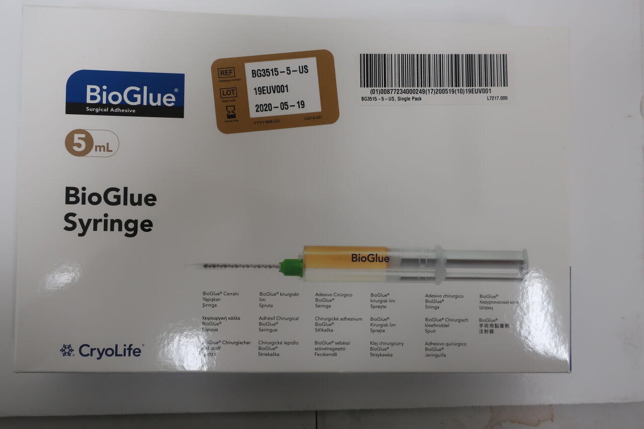 BG3515-5-US - CRYOLIFE - BioGlue Syringe, 5mL, (BX/1) - ( Expiry Date: 2025-05-12 )