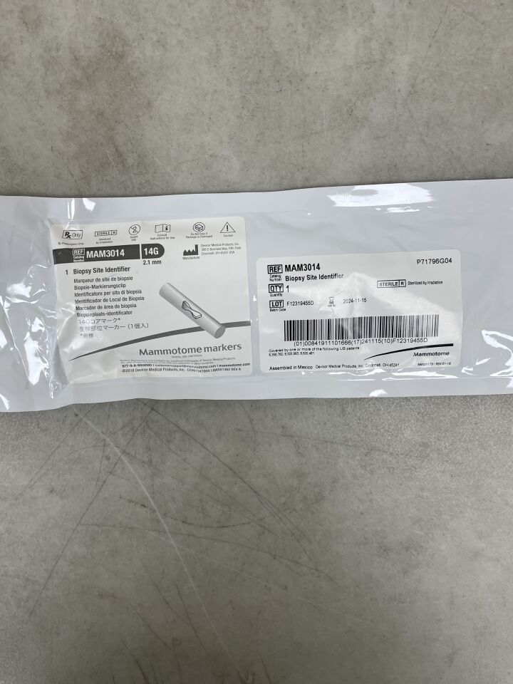 MAM3014 - DEVICOR MEDICAL - MammoMark Elite 14G Biopsy Device & Core Needle, Bowtie, (EA) - ( Expiry Date: 2024-11-15 )