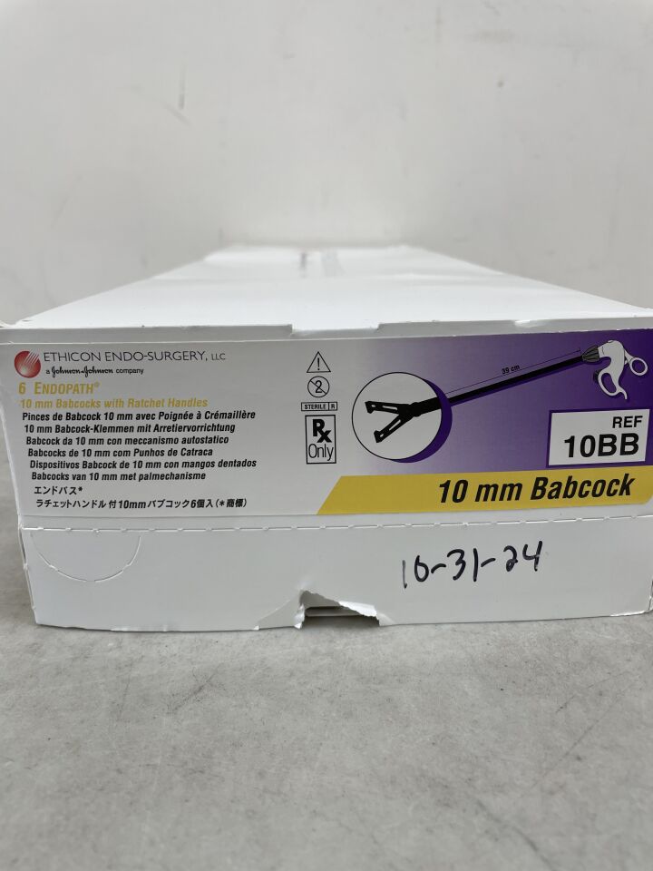 10BB - ETHICON - Endopath Endoscopic Grasper Babcock, 10 mm dia. Shaft, (BX/6) - ( Expiry Date: 2024-10-31 )
