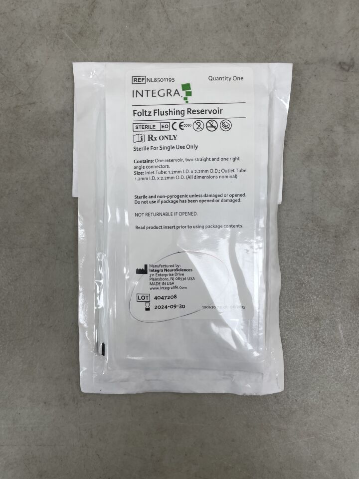 NL8501195 - INTEGRA - Foltz Flushing Reservoir, 1.2 x 2.2mm, (EA) - ( Expiry Date: 2024-09-30 )