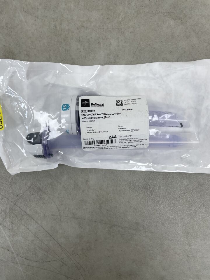 B15LTR - MEDLINE - ETHICON Endopath Xcel Bladeless Trocar with Stability Sleeve, 100 mm (Reprocessed), (EA) - ( Expiry Date: 2025-07-01 )