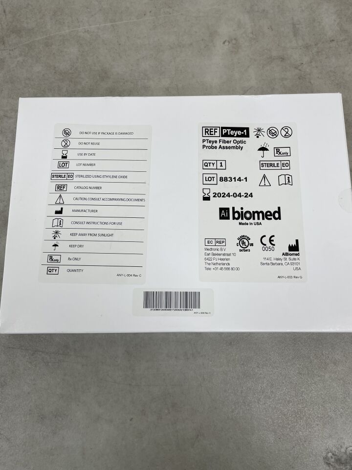 PTeye-1 - MEDTRONIC - Ai Biomed PTeye Fiber Optic Probe Assembly, (BX/1) - ( Expiry Date: 2024-04-24 )