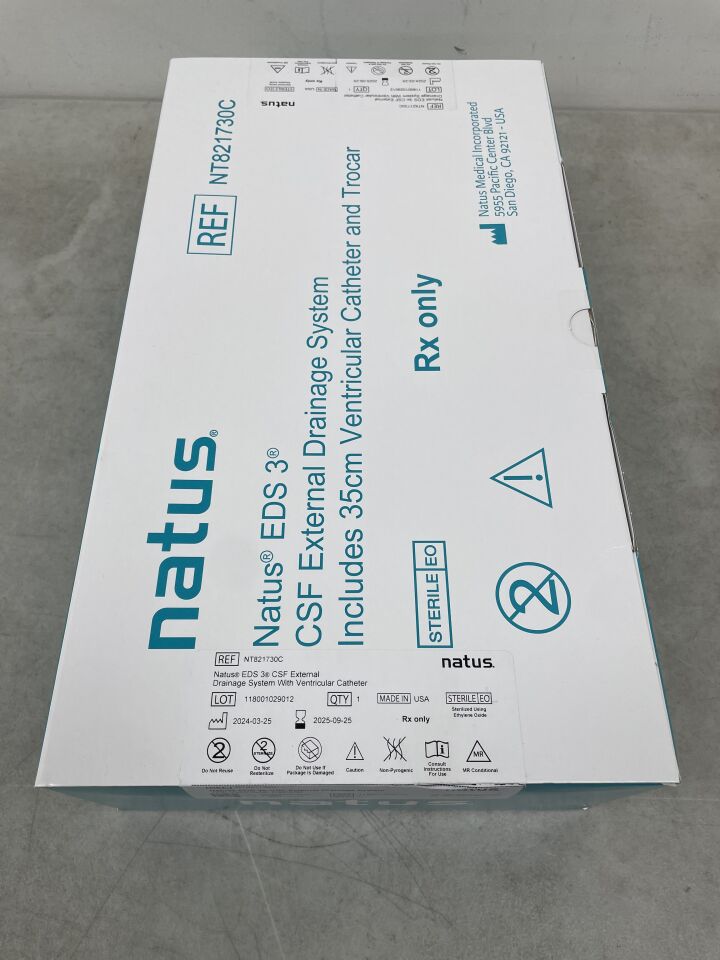 NT821730C - NATUS - EDS 3 CSF External Drainage System with Catheter, (BX/1) - ( Expiry Date: 2025-09-25 )