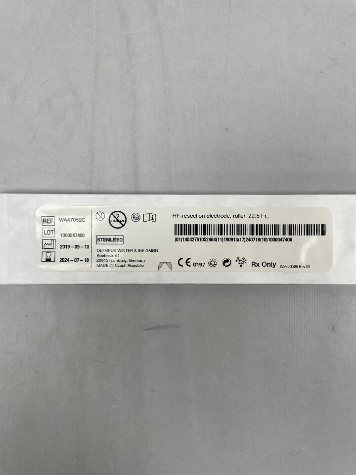 WA47052C - OLYMPUS - HF-Resection Roller Ball Electrode, 22.5 Fr Size, 12 Degree Angle
, () - ( Expiry Date: 2024-11-14 )