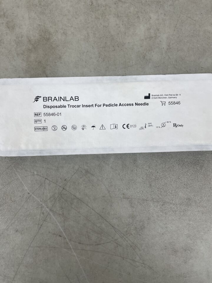 55846-01 - BRAINLAB - Disposable Trocar Insert , (EA) - ( Expiry Date: 2020-04-16 )