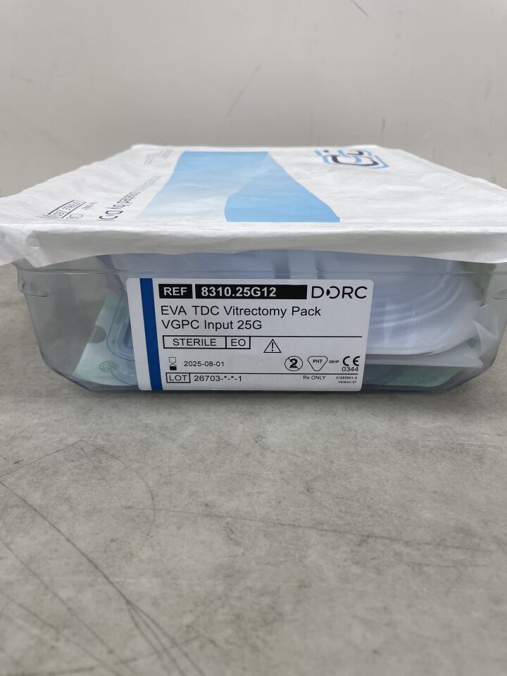 8310.25G12 - DORC - EVA TDC Vitrectomy Pack VGPC Input 25G, (x250) - ( Expiry Date: 2025-08-01 )