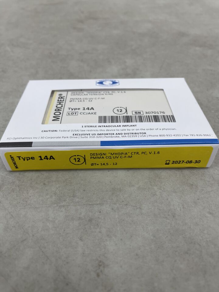 14A V.1 - MORCHER - Capsular Tension Ring, Design - MYOPIA , ( BX/1 ) - ( Expiry Date : 2027-08-30 )