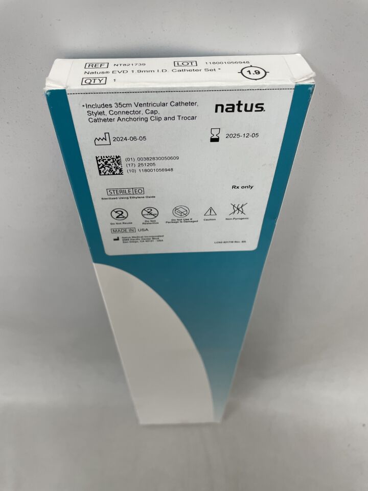 NT821739 - NATUS - evd 大號透明心室導管套裝,1.9mm,(BX/1)-(效期:2025-12-05)