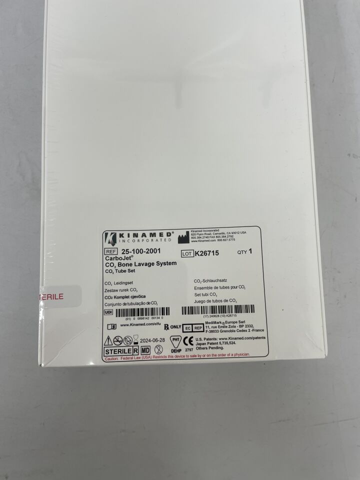25-100-2001 - KINAMED - CarboJet Bone Lavage System CO2 Tube Set, (BX/1) - ( Expiry Date: 2025-06-28 )