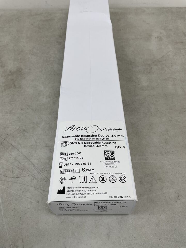 210-2005 - MEDITRINA - Aveta Wave+ 3.9mm Disposable Hysteroscopy Resecting Device for Hard, Dense Fibroids, (BX/3) - ( Expiry Date: 2025-03-31 )