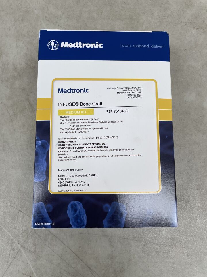 7510400 - MEDTRONIC - Infuse Bone Graft Medium Kit, 5.6cc, (BX/1) - ( Expiry Date: 2025-01-01 )