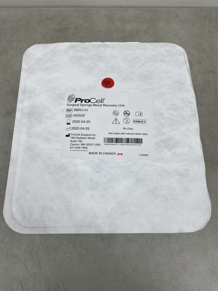 SBRU-01 - PROCELL SURGICAL - Surgical Sponge Blood Recovery Unit, (EA)