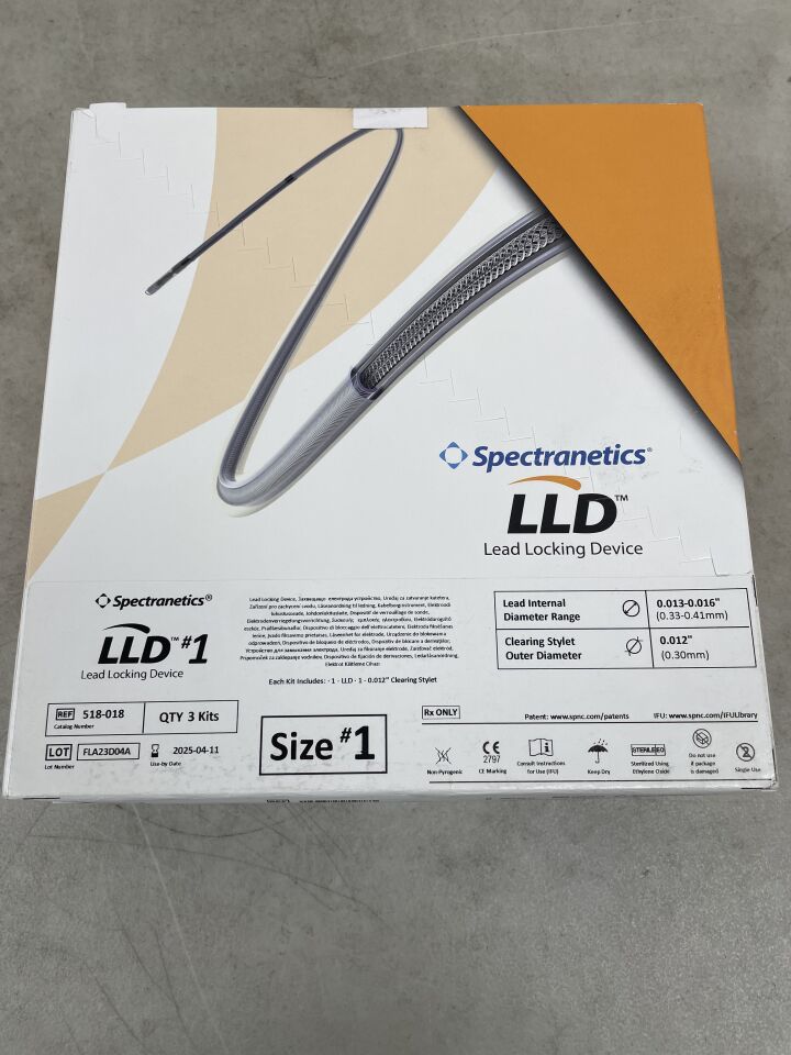 518-018 - SPECTRANETICS - LLD #1 Lead Locking Device, (BX/3) - ( Expiry Date: 2025-04-11 )