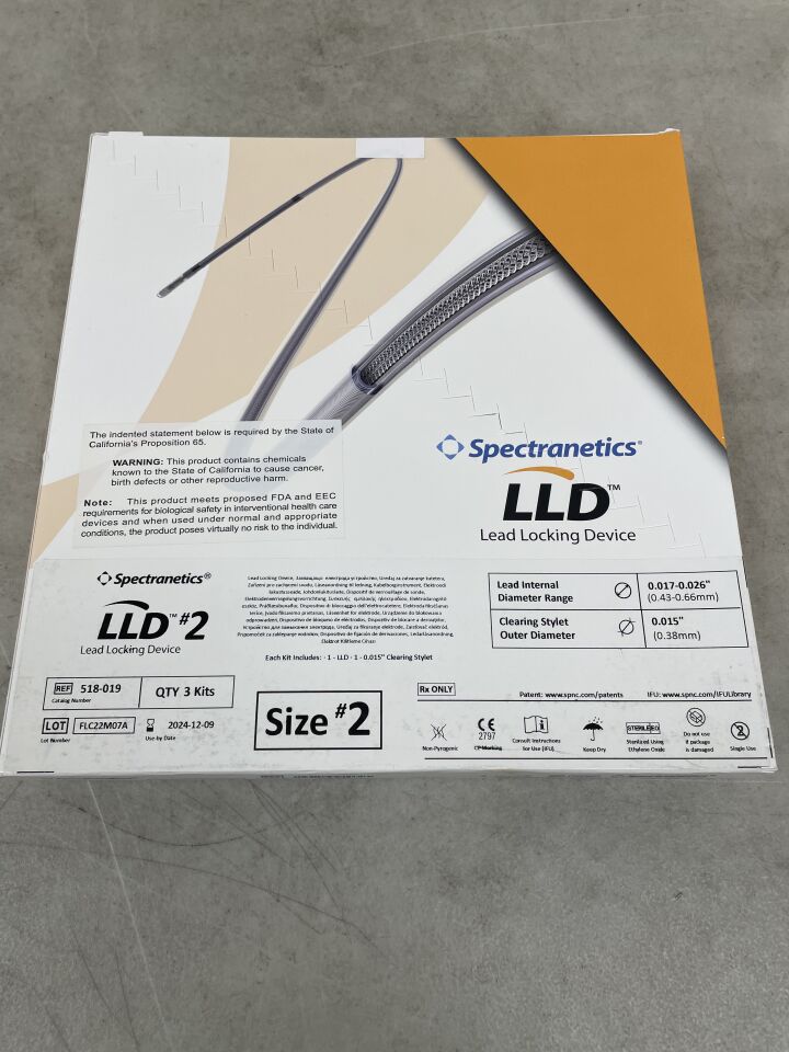 518-019 - SPECTRANETICS - LLD #2 Lead Locking Device, (BX/3) - ( Expiry Date: 2024-12-09 )