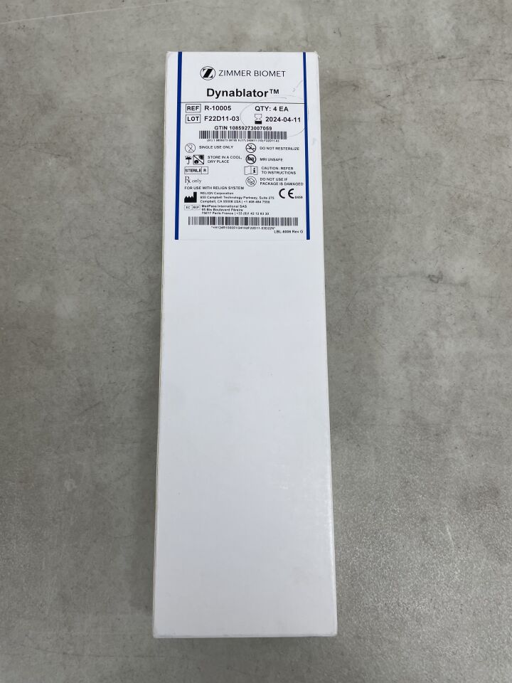 R-10005 - ZIMMER - Dynablator, (BX/4) - ( Expiry Date: 2024-04-11 )