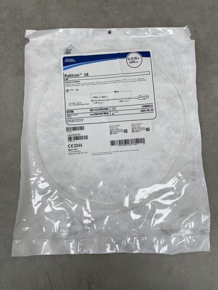 3923901809 - BOSTON SCIENTIFIC - Rubicon 18 Support Catheter - .018" x 90cm, (EA) - ( Expiry Date: 2025-05-26 )