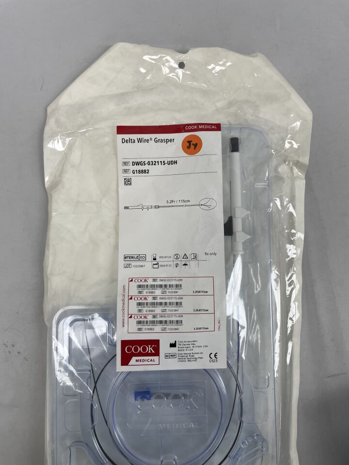 G18882 - COOK - Delta Wire Grasper 3.2F x 115cm, (EA) - ( Expiry Date: 2019-07-22 )