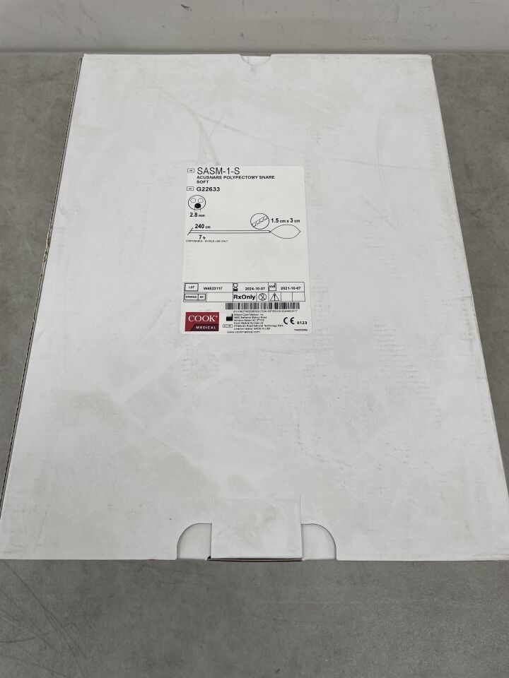 G22633 - COOK - Acusnare Polypectomy Snare Soft 1.5cm x 3cm 7Fr./240cm, (BX/10) - ( Expiry Date: 2024-10-07 )