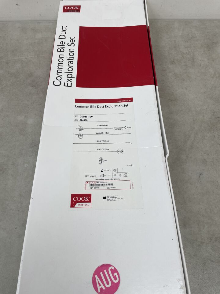 G26908 - COOK - Common Bile Duct Exploration Set, (BX/1) - ( Expiry Date: 2023-08-31 )