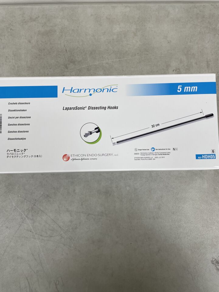 HDH05 - ETHICON - Harmonic Ultrasonic Hook Blade, 32 cm Length, (BX/6) - ( Expiry Date: 2025-07-31 )