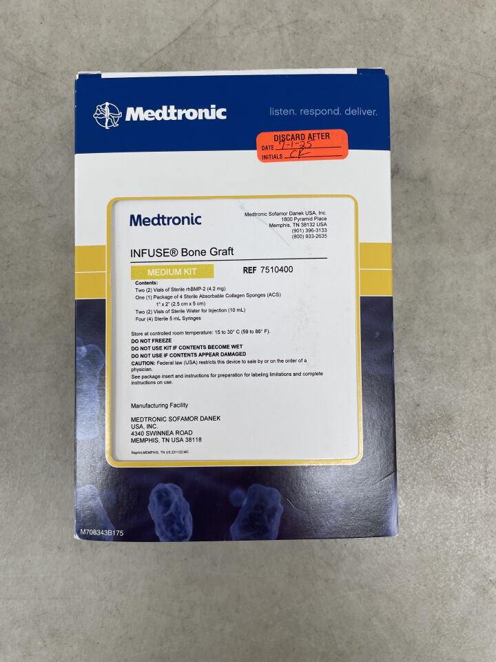 7510400 - MEDTRONIC - Infuse Bone Graft Medium Kit, 5.6cc, (BX/1) - ( Expiry Date: 2025-07-01 )