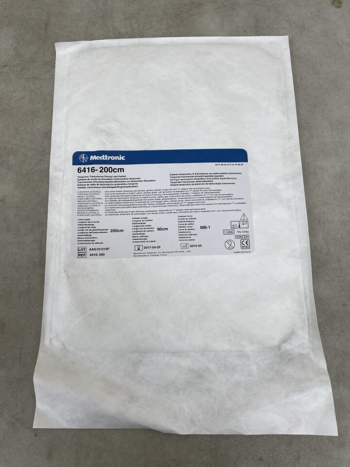 6416-200 - MEDTRONIC - Temporary Transvenous Pacing Lead Sys MB-1 Curve - 200cm, (EA) - ( Expiry Date: 2025-04-25 )