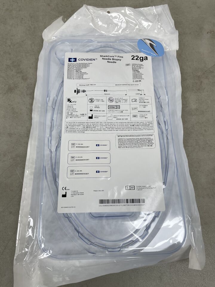 C-22-05 - COVIDIEN - SharkCore 細活檢針,22G,(EA)-(有效期至:2026-07-09)