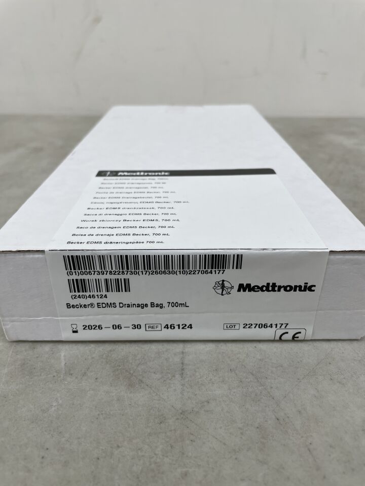 46124 - MEDTRONIC - Becker EDMS Drainage Bag, 700ml , ( BX/1 ) - ( Expiry Date : 2026-06-30 )